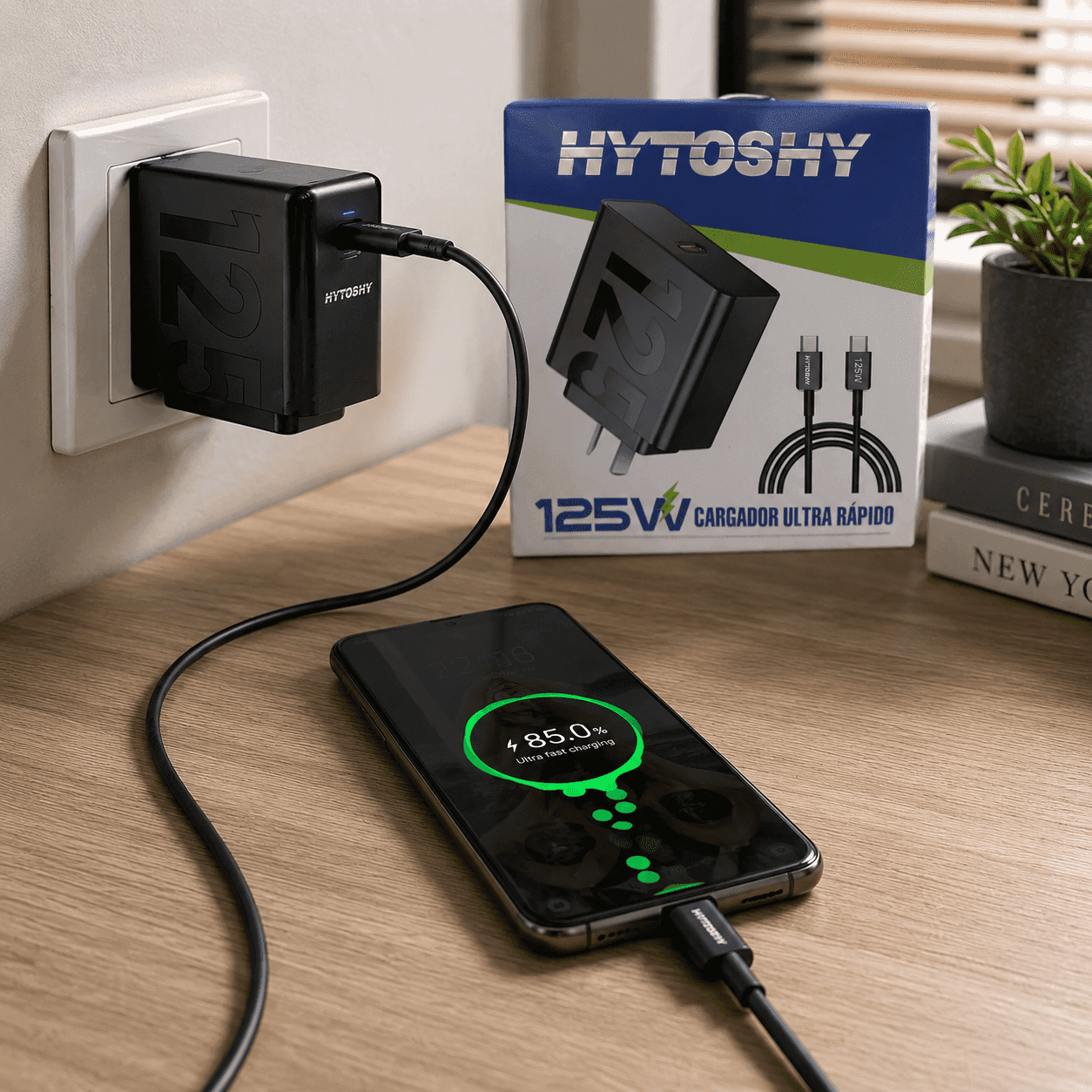 Cargador Hytoshy 125W HY-85W USB-C Carga Ultra Rápida Laptops 1 Cargador20Hytoshy20 20Tc20125W20Hy 85W 2