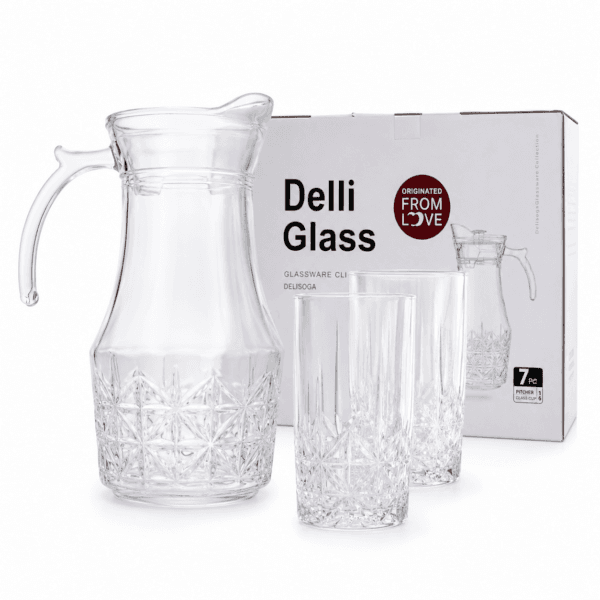 Set20de20Jarra20con20Vasos20de20Vidrio20para20Agua20y20Jugo20E2809320Ideal20para20Mesa20o20Regalo 1