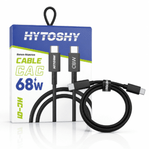Cable USB-C a USB-C 68W Hytoshy HC-01 – Laptops y Smartphones 2 Cable USB-C a USB-C 68W Hytoshy HC-01 – Laptops y Smartphones - Imagen 1