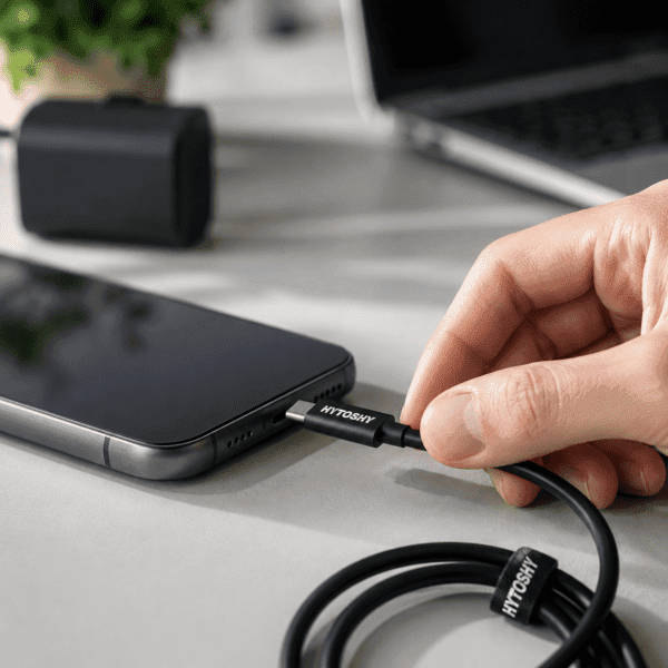 Cable USB-C a USB-C 68W Hytoshy HC-01 – Laptops y Smartphones 1 cable 68w 2