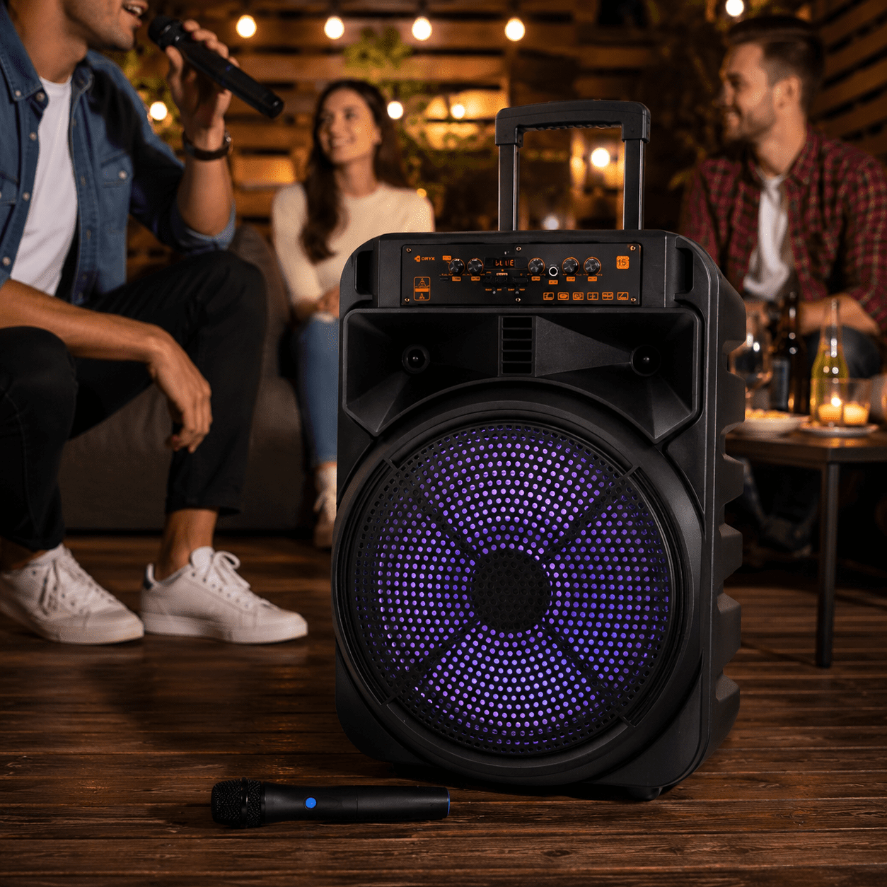 Parlante Oryx Valley 15" 300W Bluetooth con Micrófono – Para Fiestas y Eventos 1