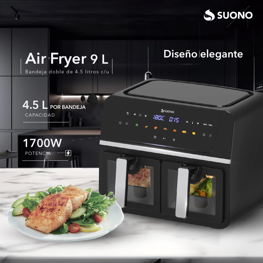 Freidora de Aire Suono Air Fryer Negro 2 hog0199 3 3dce090a285235fe4a17358468588843 1024 1024
